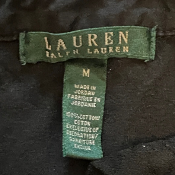 Lauren Ralph Lauren Womens Black Long Sleeve Polo Shirt - Picture 2 of 5